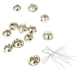 Zestaw ozdób świątecznych Jingle bells 12 szt.,złoty