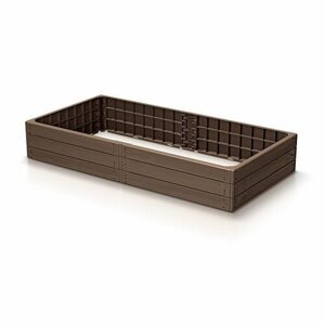 Podwyższona rabata BASE WOODY rustykalny ceglany, 149,2 x 25 x 75,6 cm