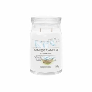 Yankee Candle świeczka zapachowa Signature w szkle duża Clean Cotton, 567 g