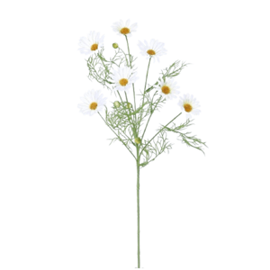 Sztuczna stokrotka biała, 79 cm