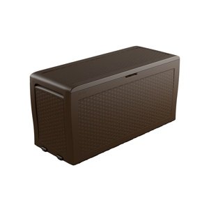 Keter Skrzynia ogrodowa Samoa Rattan brązowy 270 l, 117 x 57 x 45 cm
