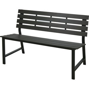 Metalowa ławka ogrodowa Atlanta, 125 x 60 x 81 cm, polywood