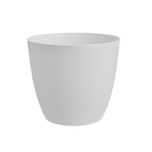 Gardenico Doniczka Ella matowy biały, śr. 18 cm, śred. 18 cm