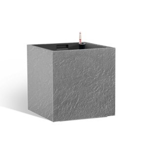 Flower Lover Doniczka samonawadniająca Cubico Stone szary, 27 cm, 27 cm