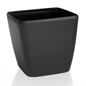 Flower Lover Doniczka Quadrato Easy matowy czarny, 18 cm, 18 cm