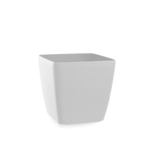 Doniczka Flower Lover Quadrato Easy biała matowa,18 cm, 18 cm