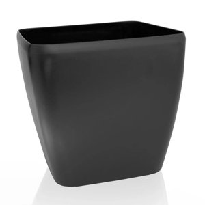 Flower Lover Doniczka Quadrato Easy matowy czarny, 24 cm, 24 cm