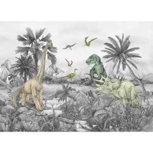 Fototapeta dla dzieci Dino 252 x 182 cm, 4 części