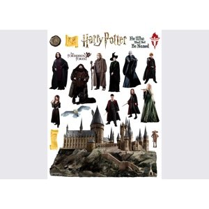 Dekoracja samoprzylepna Harry Potter Hogwart, 65 x85 cm