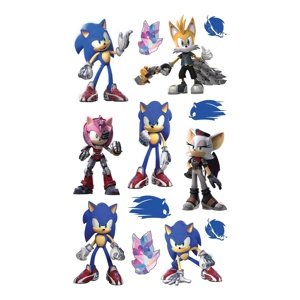Naklejki 3D Sonic, 8 x 14 cm