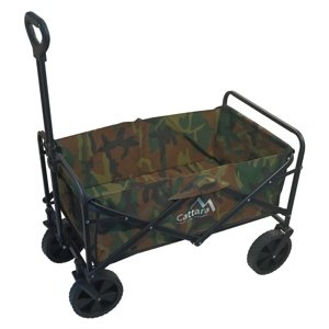 Cattara 13704 Wózek kempingowy składany Trogir Army, 104 x 86 x 55 cm, M