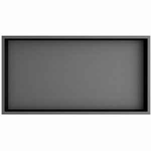 POLYSAN 1301-53B Półka do zabudowy Inserta 51 x 27 cm, stal nierdzewna, antracyt