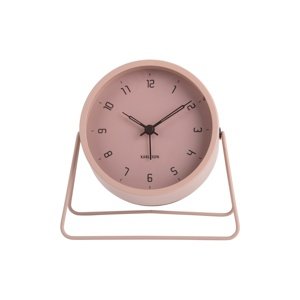 Karlsson 5952PI budzik designerski  13 cm, różowy