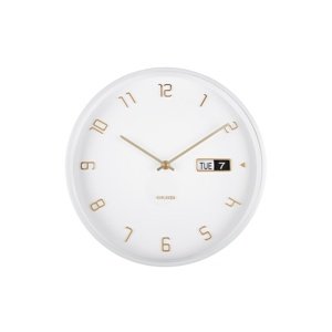 Karlsson 5953WH designerski zegar ścienny 30 cm, biały