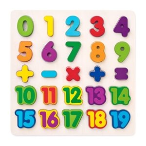Woody Puzzle na planszy Cyfry