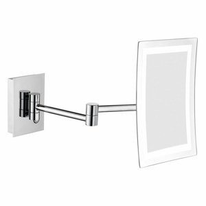 SAPHO MW834 Lusterko kosmetyczne z oświetleniem LED, kwadratowe, chrom