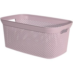 Kosz na czyste pranie Excellent różowy, 35 l