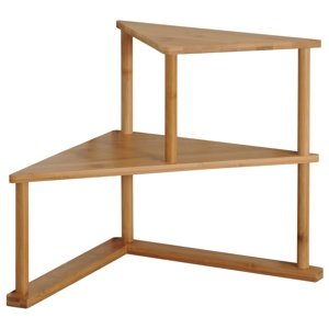 Kesper 58802 Kuchenna półka narożna bambusowa, 52 x 39 x 29,5 cm