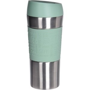 Podróżny kubek termiczny Tronto, 350 ml, zielony, stal nierdzewna, 8 x 20 cm