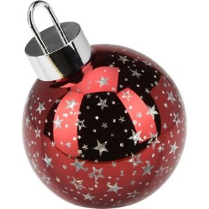 Ozdoba świąteczna LED Xmas ball czerwony, śr. 15 cm