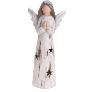 Anioł ceramiczny LED Nativity II, 32 cm