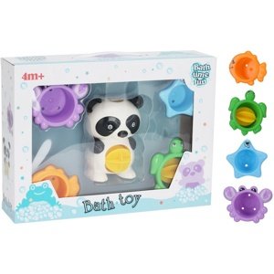 Zestaw zabawek do kąpieli Panda, 5 szt., od 4 miesięcy