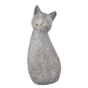 InDecor Ceramic Cat Meg szary, 33 x 26 x 83 cm