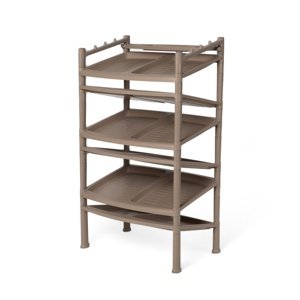 Szafka na buty 6 półek Brown 52 x 34 x 91 cm