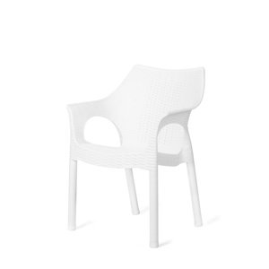 Fotel rattanowy Cambridge Snow 61 x 54 x 80 cm