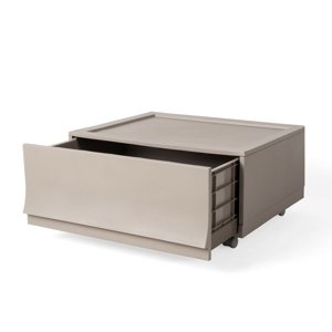Modułowy pojemnik Wave Wood na kółkach 54,6 x 43,4x 22 cm, szeroki - 1 szuflada - kółka
