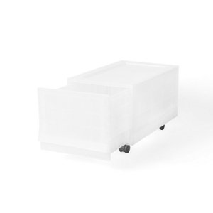 Modułowy pojemnik Wave Junior Mist z kółkami 43,4x 27,2 x 22 cm, wąski - 1 szuflada - kółka