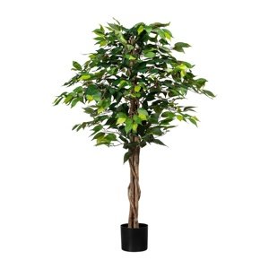Sztuczna roślina Ficus Benjamin, 130 cm, zielona