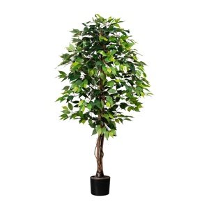 Sztuczna roślina Ficus benjamin, 160 cm, zielona