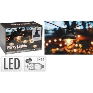 Zewnętrzny łańcuch imprezowy LED Marco, 4,5 m, 10 żarówek LED, IP 44