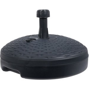 Stojak na parasol słoneczny Rattan, 20 l, antracyt, 45 x 45 x 15 cm