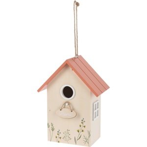 Domek drewniany dla ptaków Home, pomarańczowy, 16,5 x 10 x 21,5