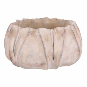 Osłonka betonowa na doniczkę L, beżowy, 30 x 17 cm, 30 cm
