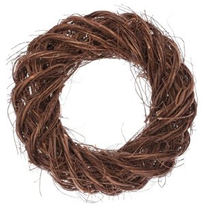 Wianek z wikliny, brązowy, średnica 30 cm
