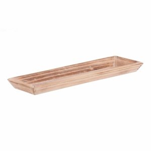 Drewniana taca Riaza brązowa, 35 x 12 x 3 cm