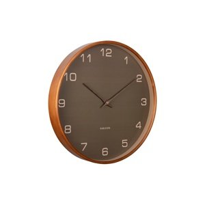 Zegar ścienny Karlsson 5993MG brązowy, średnica 40cm
