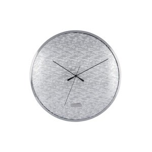Zegar ścienny Karlsson 6005SI srebrny, średnica 40cm