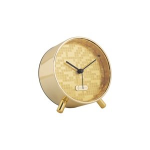 Karlsson 6004GD budzik design złoty, średnica 11 cm