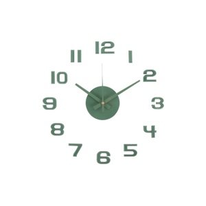 Zegar samoprzylepny Karlsson 6001GR designzielony, średnica 40 cm