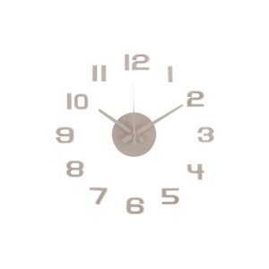Karlsson 6001WG design zegar samoprzylepny szary, średnica 40 cm