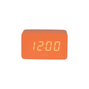 Karlsson 5983OR designerski zegar LED z alarmempomarańczowy, 10 cm