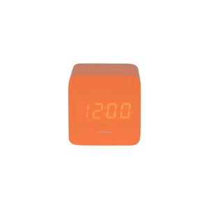 Karlsson 5982OR designerski zegar LED z alarmempomarańczowy, 7 cm