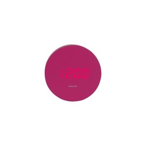 Karlsson 5981BP designerski zegar LED z alarmemróżowy, śr. 9 cm