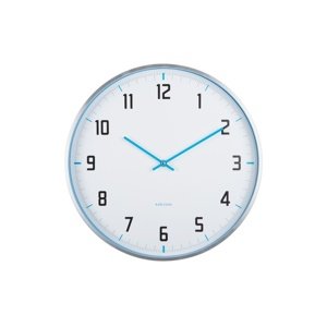 Zegar ścienny Karlsson 5969BB design niebieski, średnica 40 cm