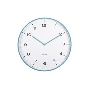 Zegar ścienny Karlsson 6011BL design niebieski, średnica 40 cm