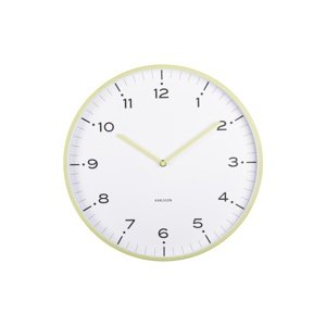 Zegar ścienny Karlsson 6011GR żółty, średnica 40cm